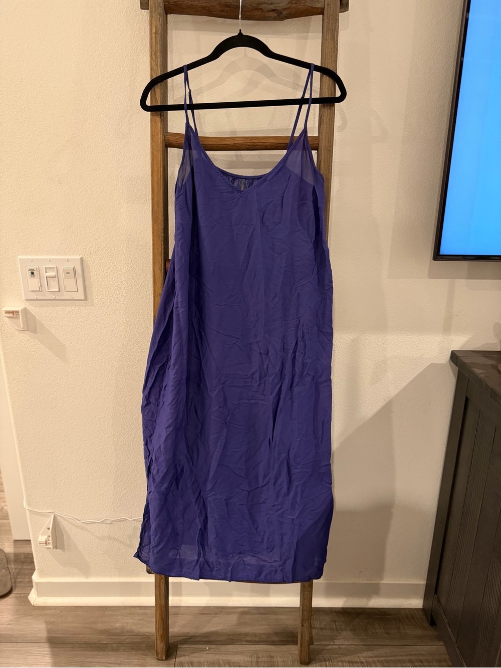 Anthropologie Violet Slip Cover-Up with Thin Straps